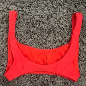 Scoop back bikini top
